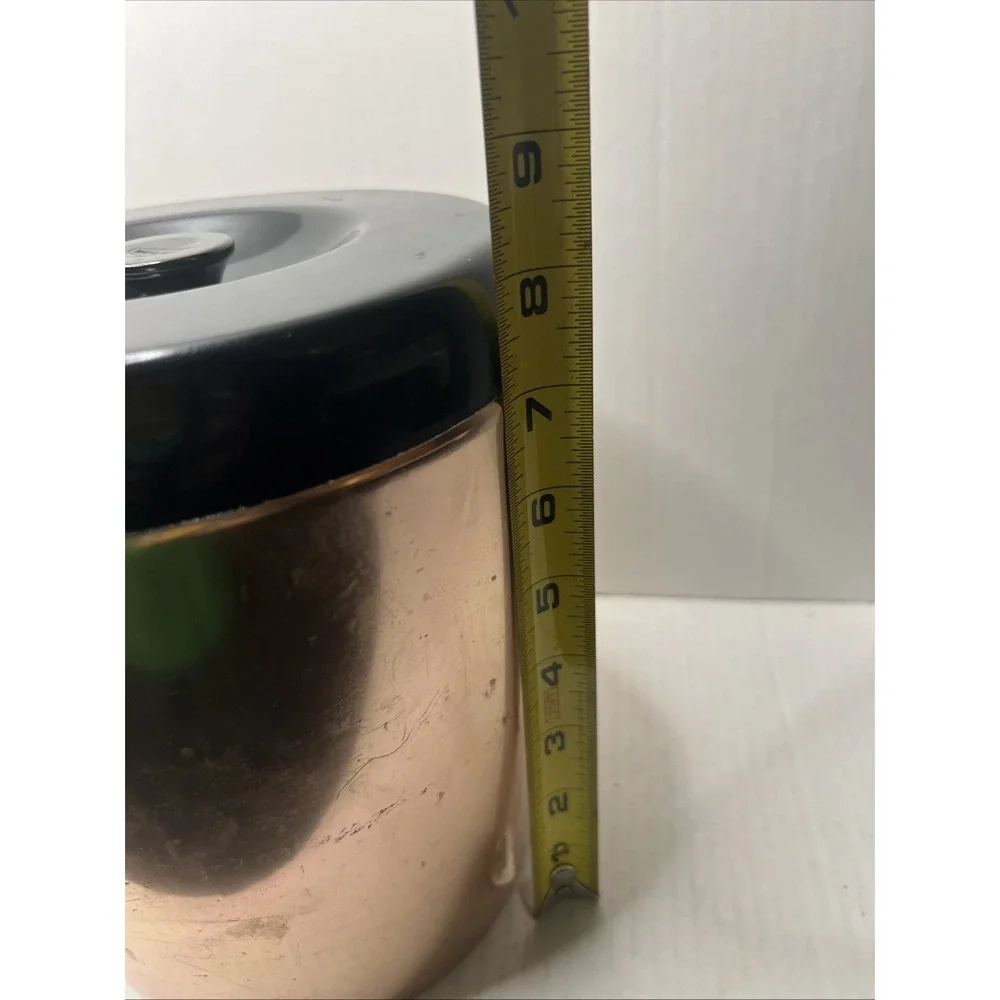 Vintage WEST BEND COPPER COLOR COOKIES CANISTER WITH LID